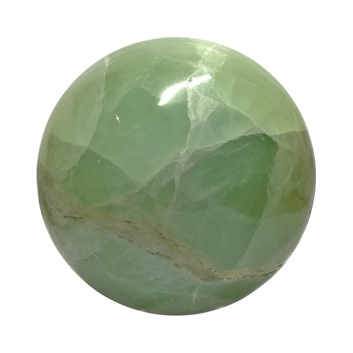 Sphère d'Aragonite Verte