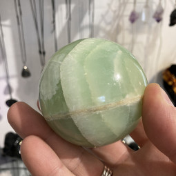 Sphère d'Aragonite Verte