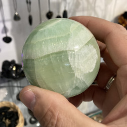 Sphère d'Aragonite Verte