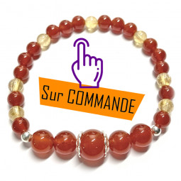 Bracelet en Cornaline & Citrine