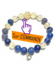 Bracelet en Citrine & Aventurine Bleue