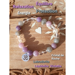 Bracelet Boule 3 Pierres