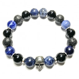 Bracelet  Boules 3 Pierres