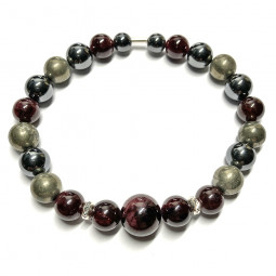 Bracelet  Boules 3 Pierres