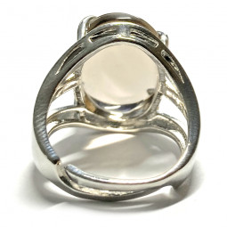 Bague en Quartz Fumé