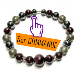 Bracelet  Boules 3 Pierres