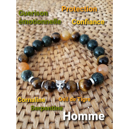 Bracelet Boules 3 Pierres