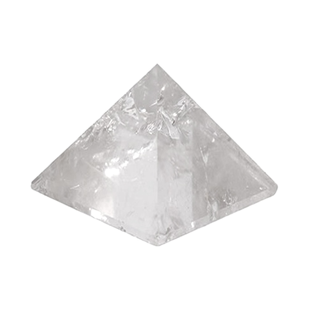 Pyramide Cailloux de Cristal de roche 50mm - Cristaux Feng Shui