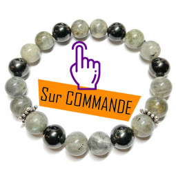 Bracelet en Labradorite & Shungite