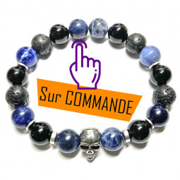 Bracelet  Boules 3 Pierres