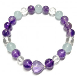 Bracelet  Boules 3 Pierres