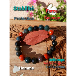 Bracelet Boules 3 Pierres