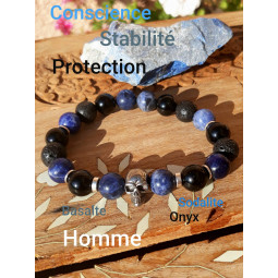 Bracelet  Boules 3 Pierres