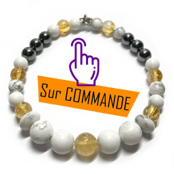 Bracelet Boules 3 Pierres.