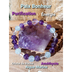 Bracelet  Boules 3 Pierres