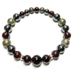 Bracelet  Boules 3 Pierres