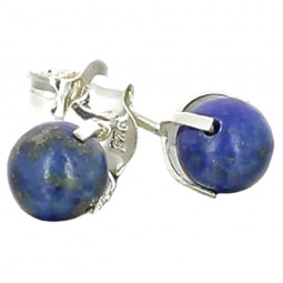 Boucles d'Oreilles en Lapis-Lazuli & Argent