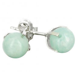 Boucles d'Oreilles en Amazonite & Argent