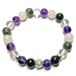 Bracelet Boules 4 Pierres