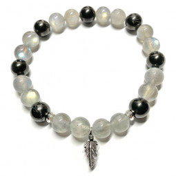 Bracelet en Labradorite & Shungite