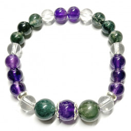 Bracelet Boules 3 Pierres