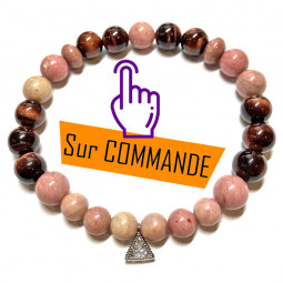 Bracelet Rhodonite & Oeil de Taureau