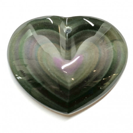 Pendentif Coeur en Obsidienne Oeil Céleste