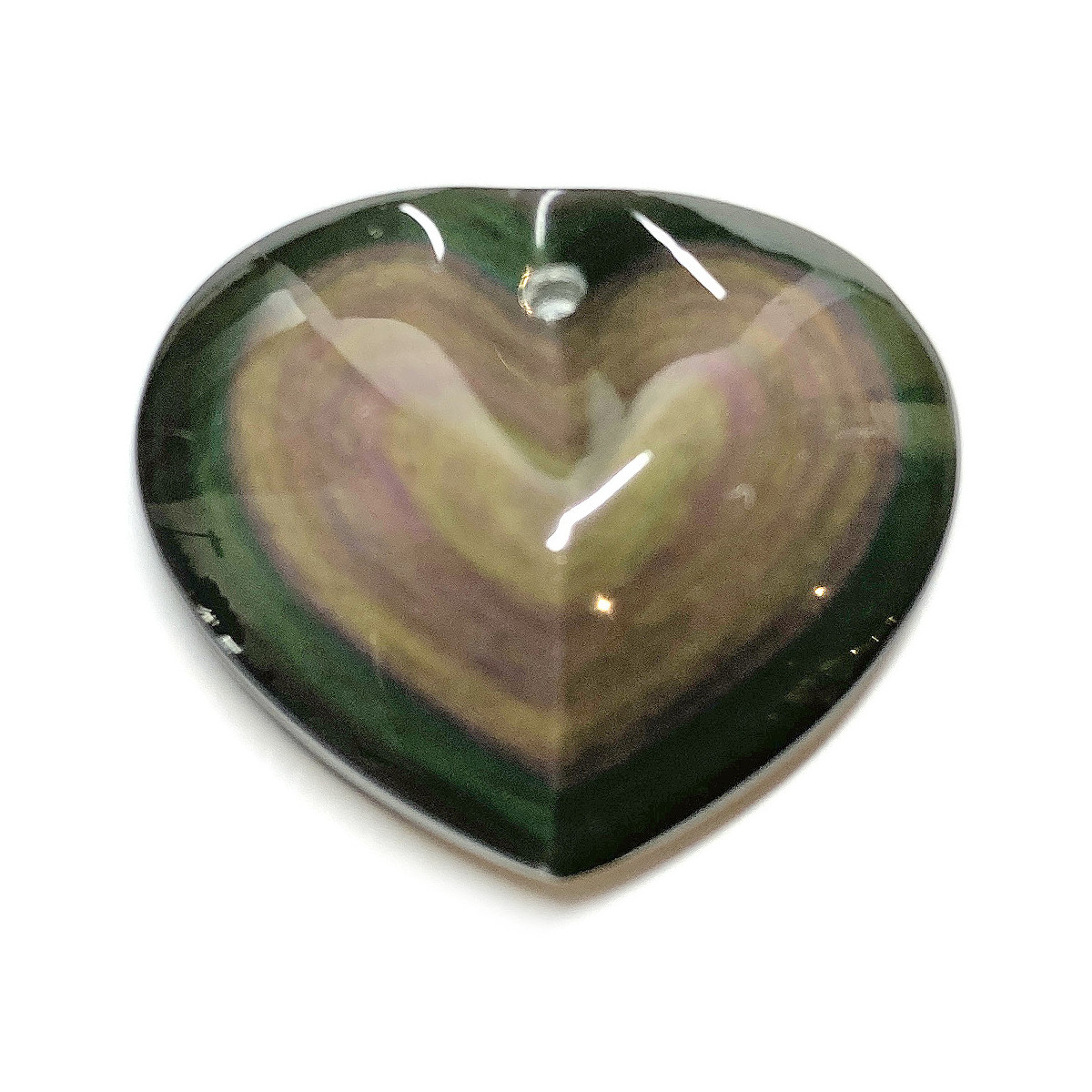 Pendentif Coeur en Obsidienne Oeil Céleste