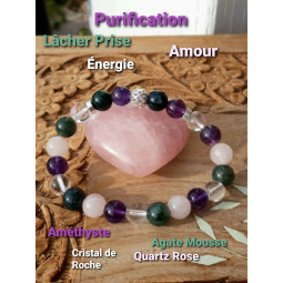 Bracelet Boules 4 Pierres