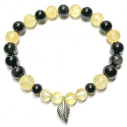 Bracelet en Oeil Céleste & Citrine