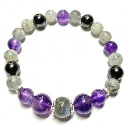 Bracelet Boules 3 Pierres.