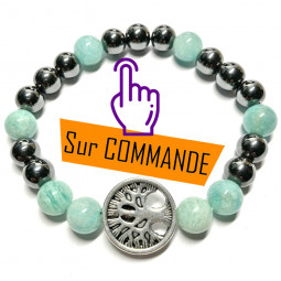 Bracelet Amazonite & Hématite