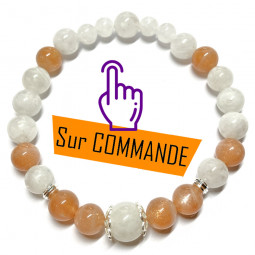 Bracelet en Pierre de Soleil & Pierre de Lune