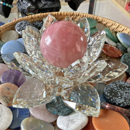 Bougeoir Fleur de Lotus en Cristal