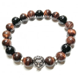 Bracelet  Oeil de Taureau & Onyx