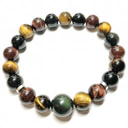 Bracelet Boules 3 Pierres