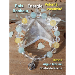 Bracelet Boules 3 Pierres