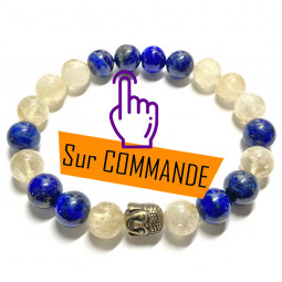Bracelet en Lapis-Lazuli & Citrine