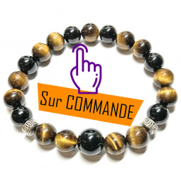 Bracelet en Tourmaline & Oeil de Tigre