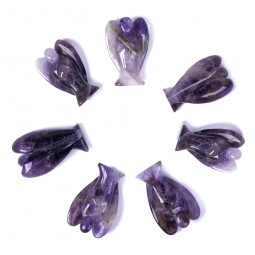 Ange en Améthyste Vibrations Cristallines