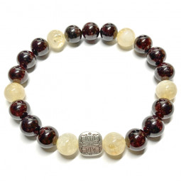 Bracelet Grenat & Citrine