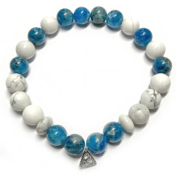 Bracelet Apatite & Howlite