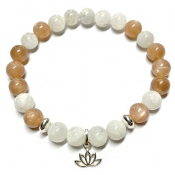 Bracelet en Pierre de Soleil & Pierre de Lune