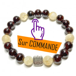 Bracelet Grenat & Citrine