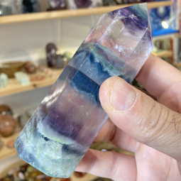 Pointe en Fluorite Multicolore