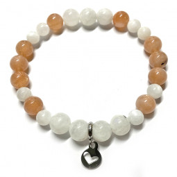 Bracelet en Pierre de Soleil & Pierre de Lune