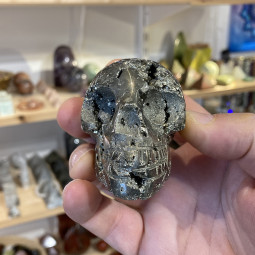 Crâne en Pyrite