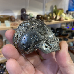 Crâne en Pyrite