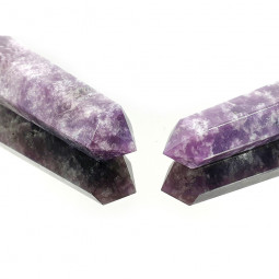 Pointe en Lépidolite Violette 70 grammes