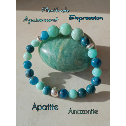 Bracelet en Amazonite & Apatite